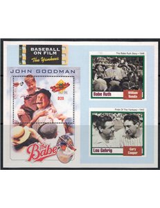 GAMBIA 1993 Film sul Baseball (I) BF MNH**