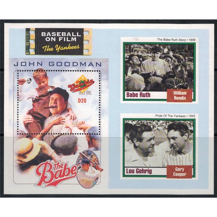 GAMBIA 1993 Film sul Baseball (I) BF MNH**
