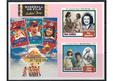 GAMBIA 1993 Film sul Baseball (II) BF MNH**