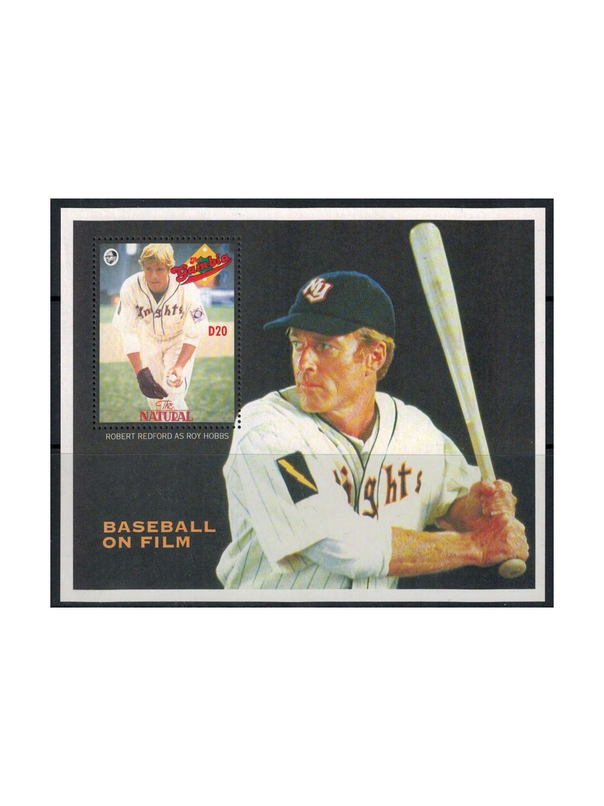 GAMBIA 1993 Baseball Movie (IV) s/s MNH**