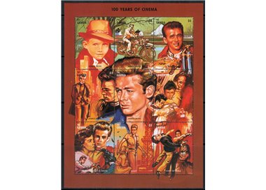 GAMBIA 1995 Centenary of Cinema (James Dean) 9v MNH**
