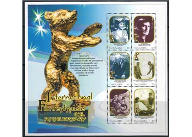 GAMBIA 2000 Festival Internazionale del Film 6v MNH**