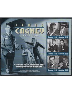 GAMBIA 2002 Film Actors, James Cagney 6v MNH**