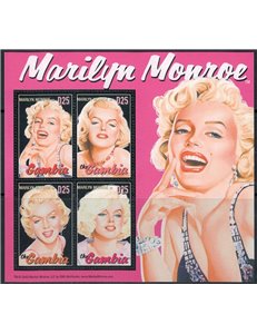 GAMBIA 2004 Marilyn Monroe 4v MNH**