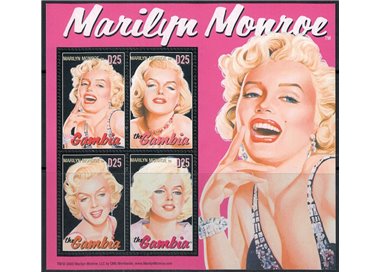 GAMBIA 2004 Marilyn Monroe 4v MNH**