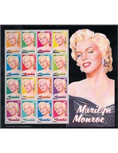 GAMBIA 2004 Marilyn Monroe 16v MNH**