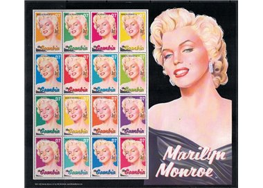 GAMBIA 2004 Marilyn Monroe 16v MNH**