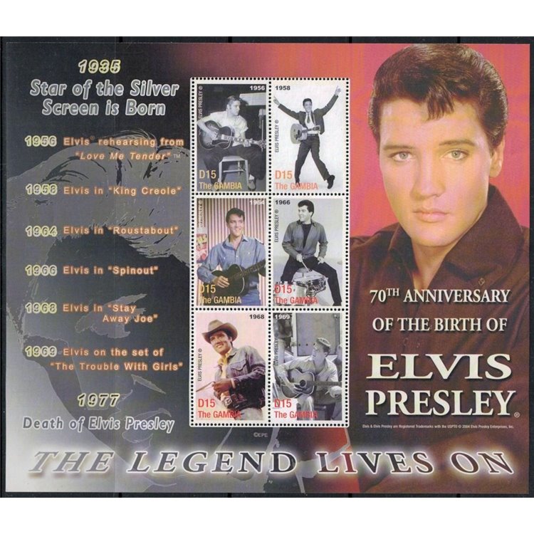 GAMBIA 2005 Elvis Presley (I) 6v MNH**