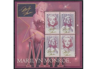 GAMBIA 2004 Marilyn Monroe MF MNH**