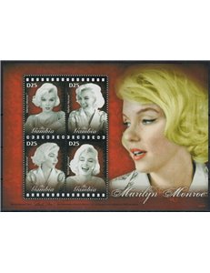GAMBIA 2008 Marilyn Monroe 4v MNH**