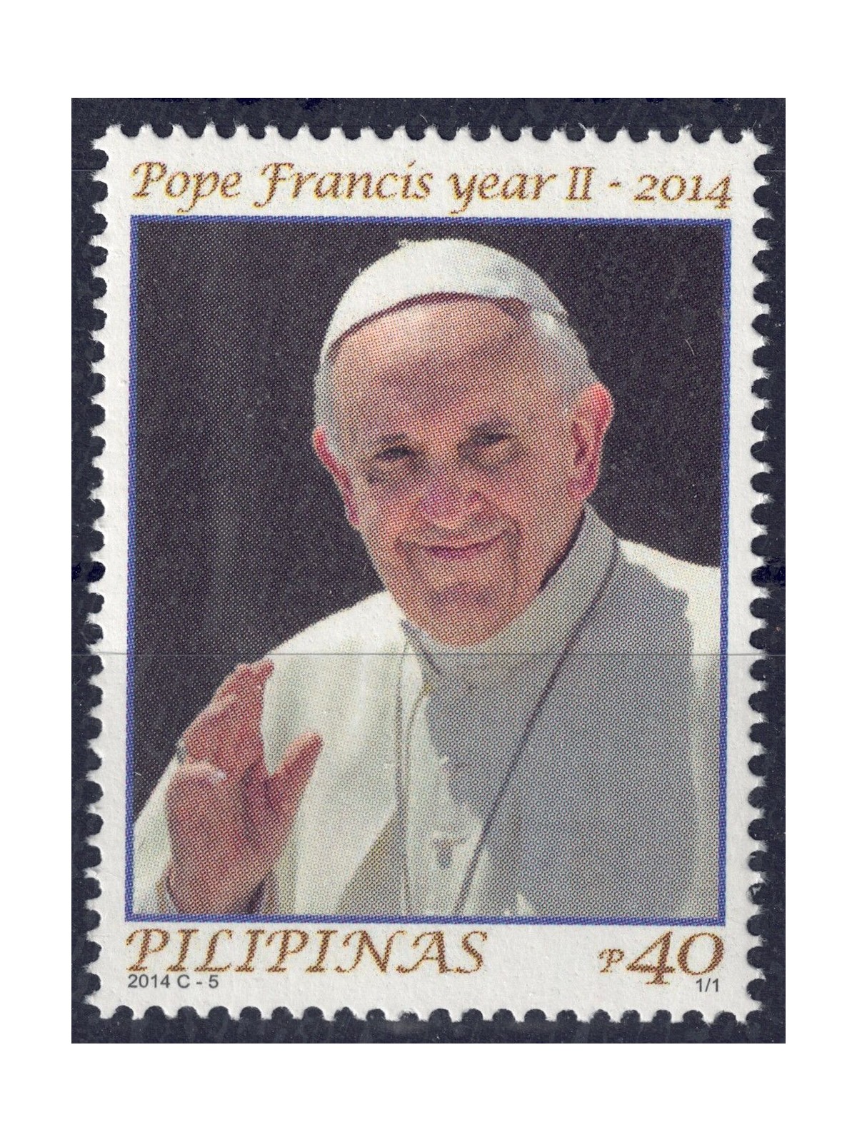PHILIPPINES 2014 Pope Francis MNH**