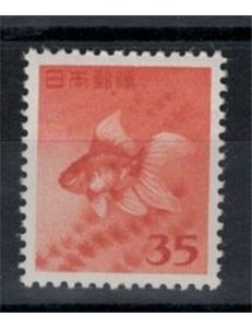 JAPAN 1952 Ordinary series, goldfish - Definitive, goldfish 1v MNH**