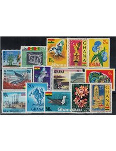 GHANA 1967 Serie ordinaria 15v MNH**