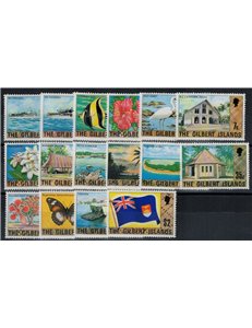 GILBERT ISLANDS 1976 Ordinary series 16v MNH**