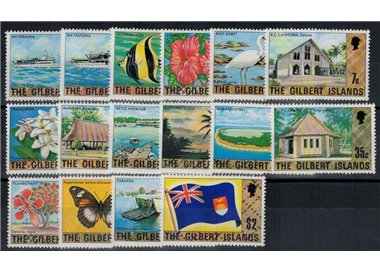 GILBERT ISLANDS 1976 Ordinary series 16v MNH**