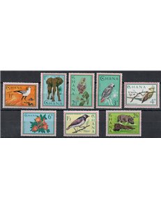 GHANA 1965 Flora e fauna 8v MNH**