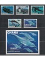 GHANA 1983 Marine fauna, mammals 5v + 1 s/s MNH**