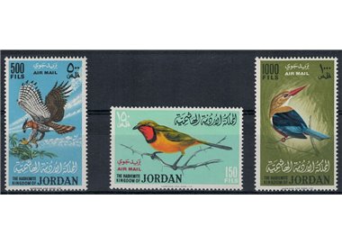 GIORDANIA 1965 Fauna, uccelli 3v MNH**