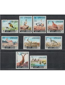 JORDAN 1968 Protected animals 9v MNH**