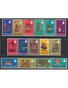 GILBERT & ELLICE ISLANDS 1968 Ordinary, folklore - Definitives, folklore 15 v