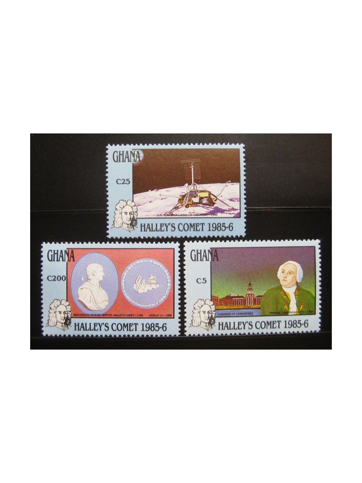 GHANA 1987 Halley's Comet 3v MNH**