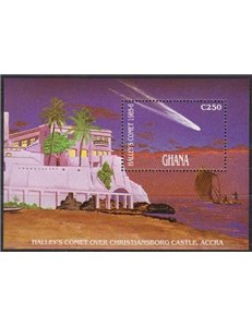 GHANA 1987 Cometa di Halley - Halleys comet BF MNH**