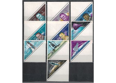 JORDAN 1964 Conquest of Space 10v MNH**