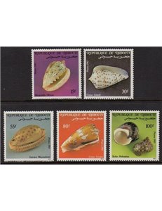 DJIBOUTI 1983 Marine fauna, shells 5v MNH**