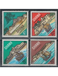GHANA 1967 Castles and monuments 4v MNH**