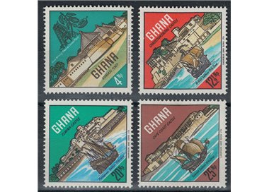 GHANA 1967 Castles and monuments 4v MNH**