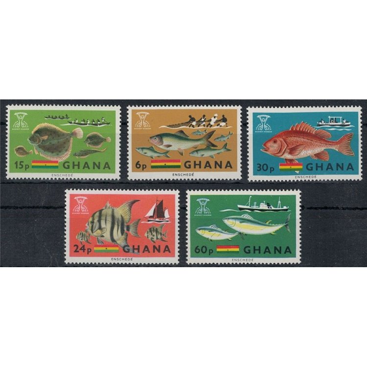 GHANA 1966 Lotta contro la fame 5v MNH**