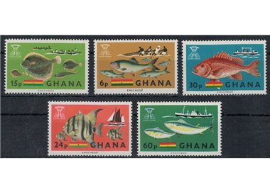 GHANA 1966 Fight against hunger 5v MNH**