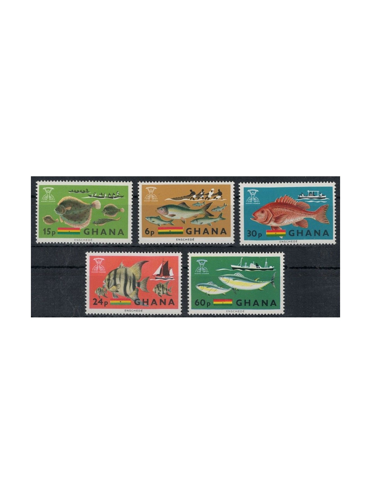 GHANA 1966 Fight against hunger 5v MNH**