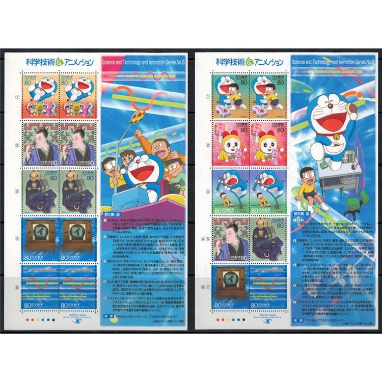JAPAN 2004 Science and Technology, Animated Film (VI) 20v MNH**