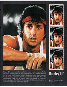 GHANA 1998 Sylvester Stallone (Rocky II) m/s MNH**