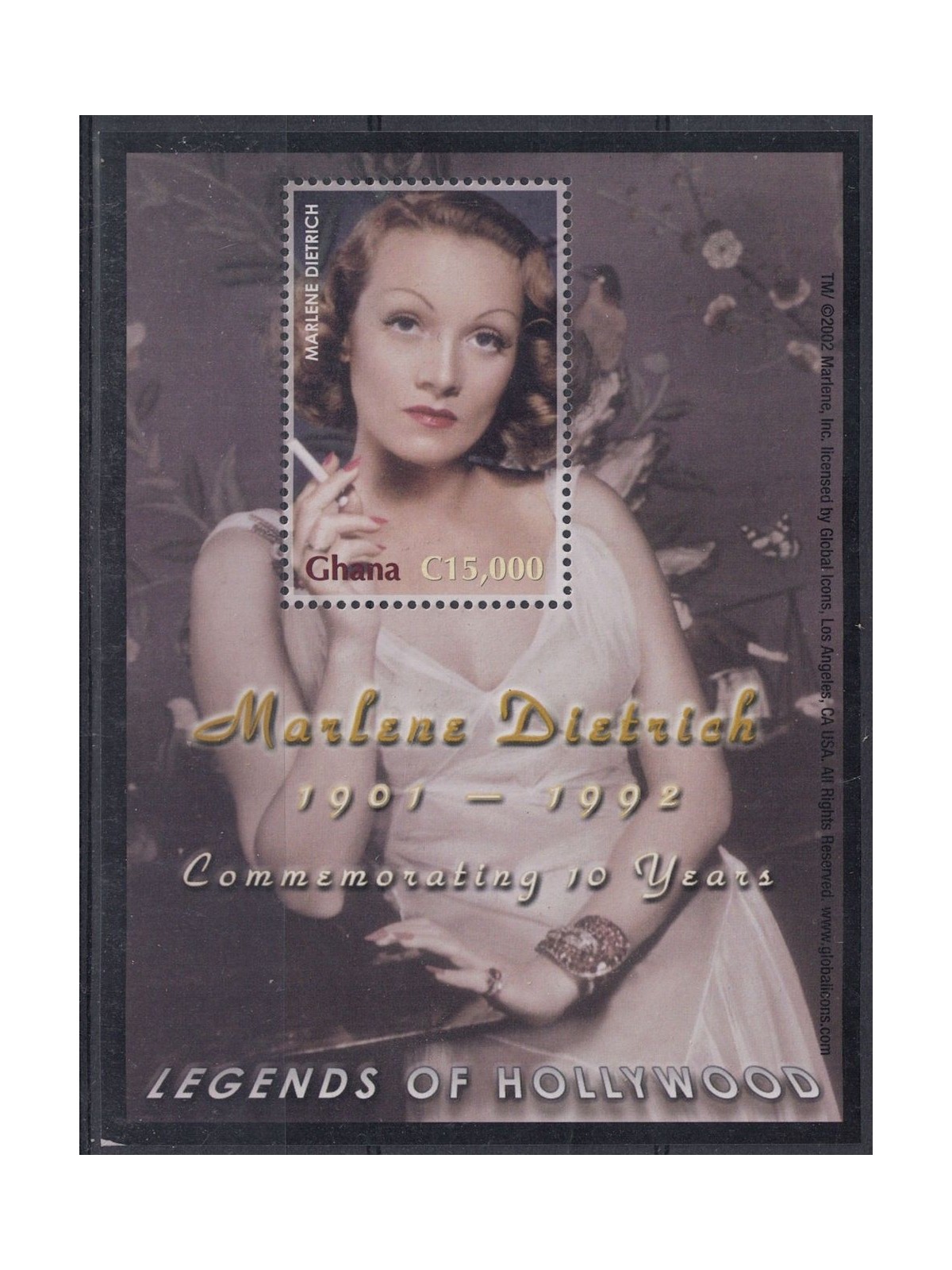 GHANA 2003 Marlene Dietrich BF MNH**