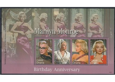 GHANA 2006 Marilyn Monroe 4v MNH**