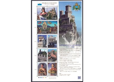 GIAPPONE 2010 Emissione congiunta San Marino e Giappone 10v MNH**