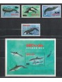 GRENADA GRENADINES 1982 Fauna marina, balene 4v + 1 BF MNH**