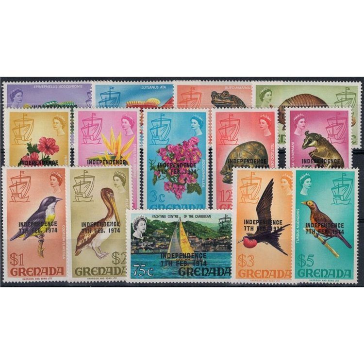 GRENADA 1974 Indipendenza 14v MH*