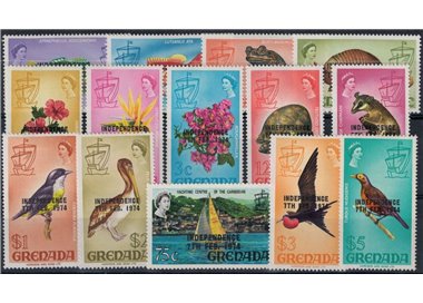 GRENADA 1974 Independence 14v MH*