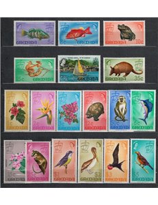 GRENADA 1969-71 Ordinary series 18v MNH**
