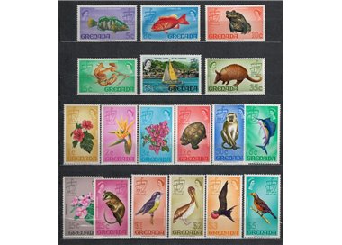 GRENADA 1969-71 Serie ordinaria 18v MNH**