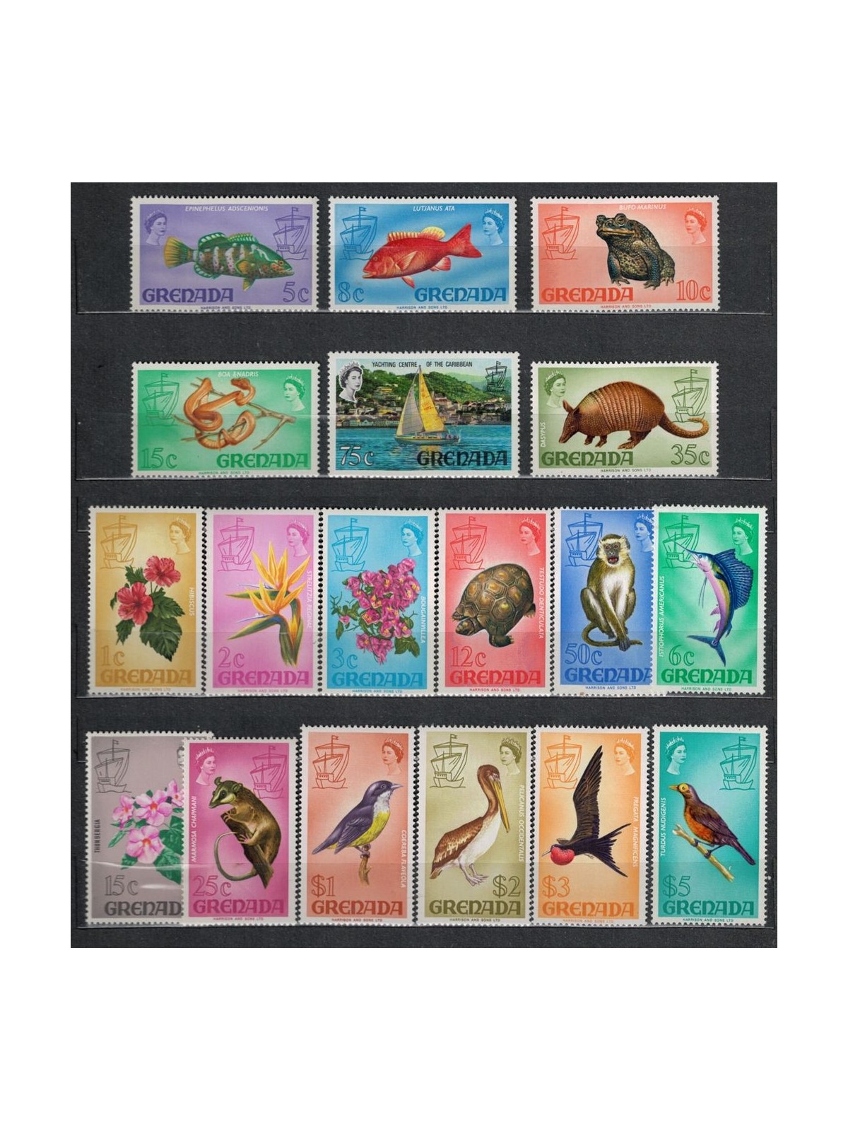GRENADA 1969-71 Ordinary series 18v MNH**