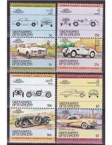 GRENADINES OF ST. VINCENT 1985 Automobili - Automobiles - Cars 4x2v MNH**