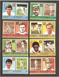GRENADINES OF ST. VINCENT 1984 Cricket 8x2v MNH**