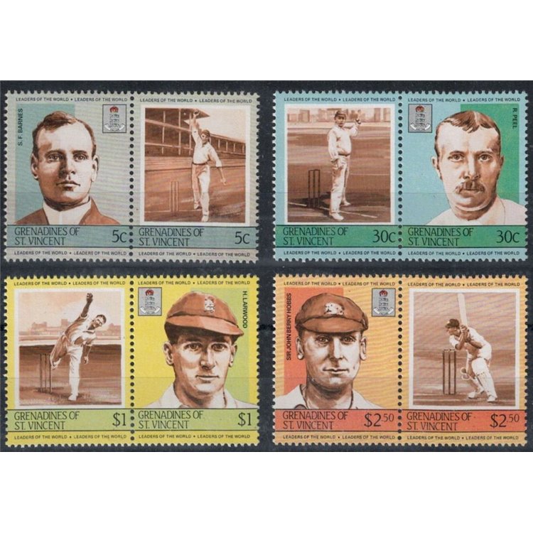 GRENADINES OF ST. VINCENT 1984 Cricket 4x2v MNH**