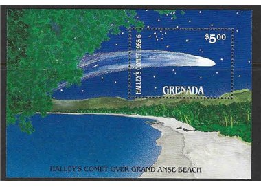 GRENADA 1986 Cometa di Halley BF MNH**
