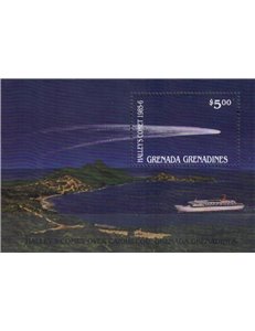 GRENADA GRENADINES 1986 Cometa di Halley BF MNH**