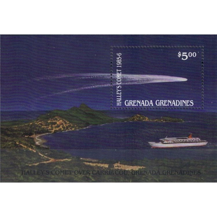 GRENADA GRENADINES 1986 Halley's Comet s/s MNH**